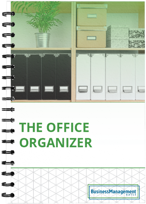 The Office Organizer: 10 tips on file organizing, clutter control, document management, business shredding policy, record retention guidelines and how to organize office emails