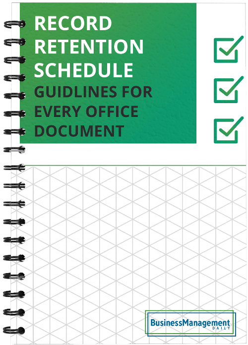 Record Retention Schedule: Guidelines for Every Office Document Free Report