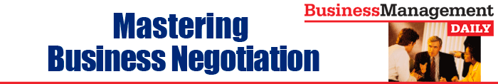 Mastering Business Negotiation