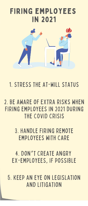Firing employees in 2021: 5 things you need to consider first